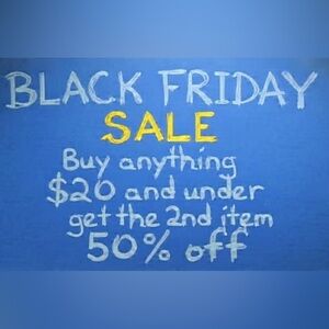 Blue and Yellow Black Friday Sale Sign